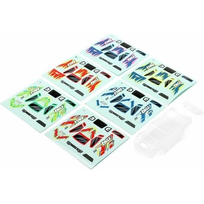 Pro-Line Karoséria Axis T nelakovaná spojler nálepky: Micro-T