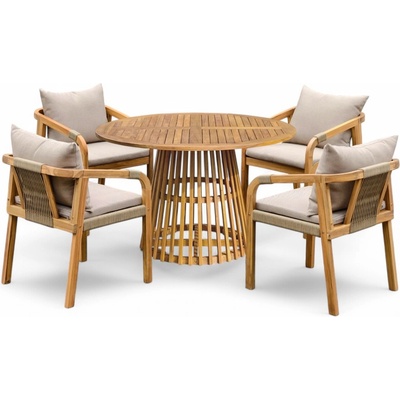 Garden Point градински мебели от акациева дървесина Osaka за 6 души (GAP1598-6)