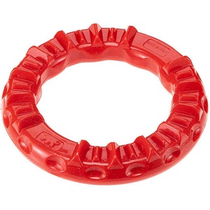Ferplast Smile Ring L - дъвчаща дентална играчка за кучета, червена, размер L