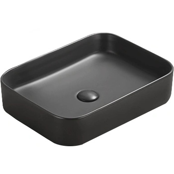 Mexen Vena умивалник на плот 50 x 37 см, черен мат - 22195085 (22195085)
