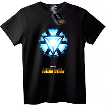NOONEBRAND Тениска Iron Man Арк Реактор - 2XL, White
