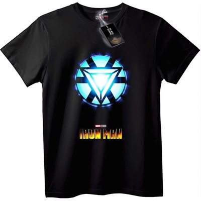 NOONEBRAND Тениска Iron Man Арк Реактор - 2XL, White