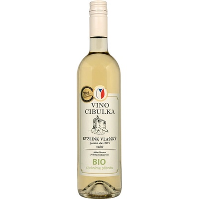 Cibulka Ryzlink vlašský Pozdní sběr BIO 2023 13,5% 0,75 l (holá láhev)
