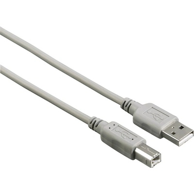 Hama 200900 USB 2.0 typ A-B, 1,5m, šedý