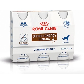Royal Canin ICU GASTRO INTESTINAL HIGH ENERGY DOG - LIQUID - пълноценна течна храна за кучета, при остри чревни разстройства