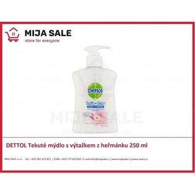 Dettol Soft on Skin antibakteriální mýdlo s výtažkem z heřmánku 250 ml