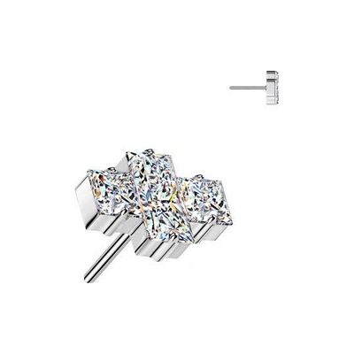 Šperky4U Ozdobná část k PUSH IN piercingu TITAN TIT1672