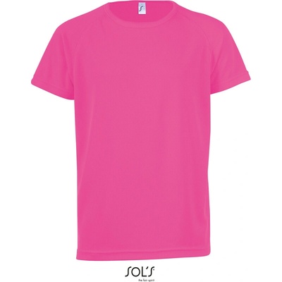 Sol's Collection tričko Sporty Kids COT-25116608785 růžová neon