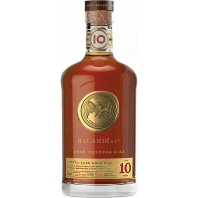 Bacardi 10y Gran Reserva Diez 40% 1 l (holá láhev)