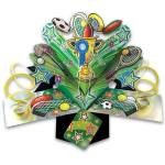 Second nature Изскачаща 3D картичка Sporta icons