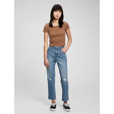 GAP Teen džínsy girlfriend high rise modrá
