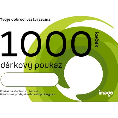 imago Tlačený darčekový poukaz 1000 CZK