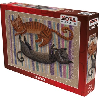 Nova Puzzle Пъзел Nova puzzle от 1000 части - Две спящи котки (41063)