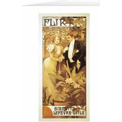 Blahopřání Alfons Mucha – Flirt