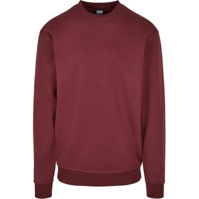 Urban Classics Crewneck Sweat tmavo červená
