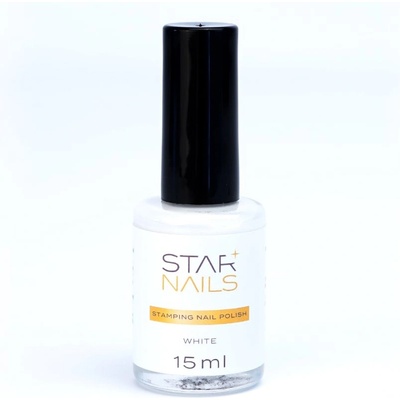 Stamping nail polish lak na razítkování white 15 ml