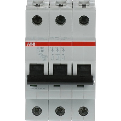 ABB АВТ. ПРЕДПАЗИТЕЛ 3p mcb s203-c16 (m518253)