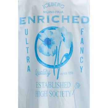 Iceberg Памучна риза Iceberg дамска в синьо със свободна кройка с класическа яка G061 0132 (G061.0132)