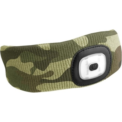 Čelenka s čelovkou 45lm, nabíjecí, USB, univerzální velikost, maskáčová SIXTOL