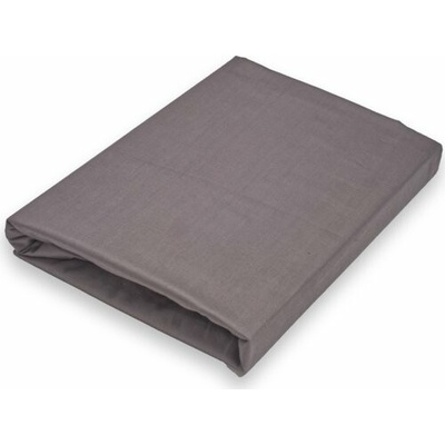 Brotex Napínací satén prostěradlo antracitové 220x200