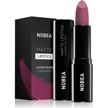 NOBEA Day-to-Day Matte Lipstick матиращо червило цвят Plum purple #M15 3 гр