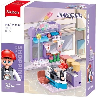 Sluban Конструктор Sluban Metropolis - Магазинче за напитки, 108 части (M38-B1265C)