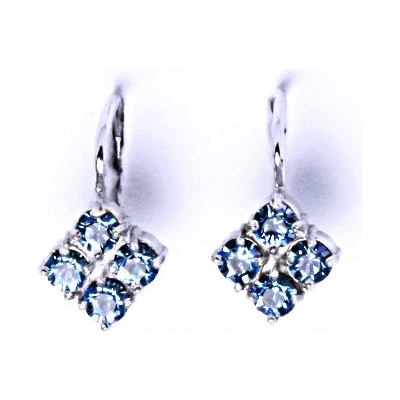 Čištín s krystaly Swarovski Akvamarin NK 1324