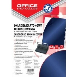 Office Products BINDING CLADDING OFFICE PRODUCTS, CARTON, A4, 250GSM, FLASH, 100PCS, DARK BLUE 20232515-11
