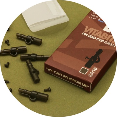 One More Cast Závesky Vitabitz Pin Lead Clips Zelená 10 ks