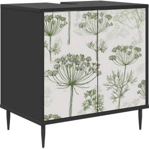 vidaXL Шкаф за баня GOTHA Черен дъб 60 x 40 x 61 см (8007428)
