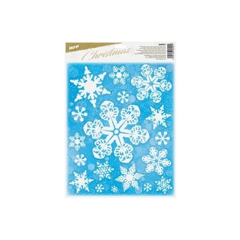 MFP Paper 8886001 okenná fólia vianočná gliter WDGX- 644 30x42cm
