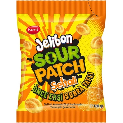 Sour Patch Kids kyselé žvýkací bonbony s broskvovou příchutí 160 g