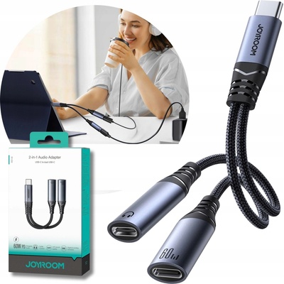 Joyroom SY-C03 Type-C na duální Type-C černý