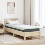 vidaXL Матрак Средно меко 70 x 200 cm Бяло и сиво (4106368)