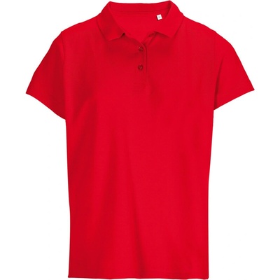 SOL's Collection Polokošile Pulse Women piqué krátký rukáv dámská COT25450100400 red Červená