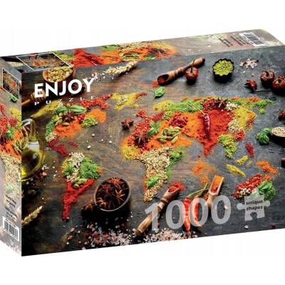 Enjoy Mapa světa v koření 1000 dílků