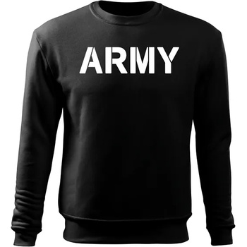 DRAGOWA мъжки суитшърт Army, черен, 300г/м2 (4057)