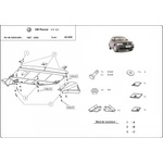 Scut Motor - Румъния Метална кора под двигател volkswagen passat от 1997 до 2000 (73585)
