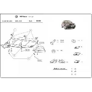 Scut Motor - Румъния Метална кора под двигател volkswagen passat от 1997 до 2000 (73585)