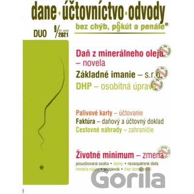 Dane, účtovníctvo, odvody bez chýb, pokút a penále č. 10-11 / 2021 - Zmeny v daniach, v účtovníctve, zdaňovaní miezd - Poradca s.r.o.