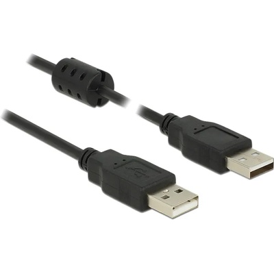 Delock USB 2.0 кабел с щепсел тип А USB 2.0 кабел с щепсел тип А, 0, 5 м, мъжки