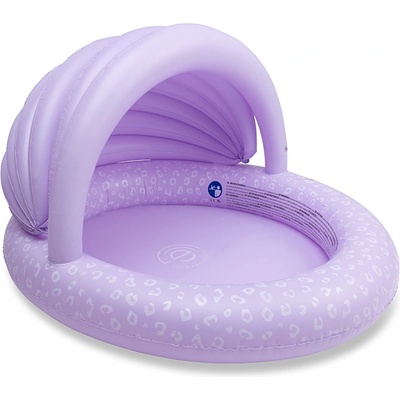 Swim Essentials Swim Essentials: Надуваем басейн Ø100 см. с две въздушни камери за деца от 1 година "Lila Leopard (SWE-2023SE505)