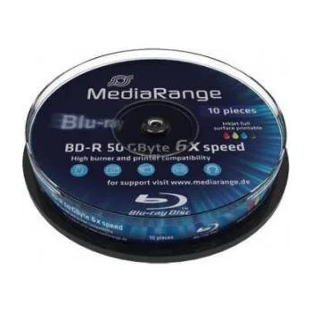 MediaRange Blu-Ray MediaRange BD-R Dual Layer 50Gb 6X (Printable) - 10 броя в шпиндел