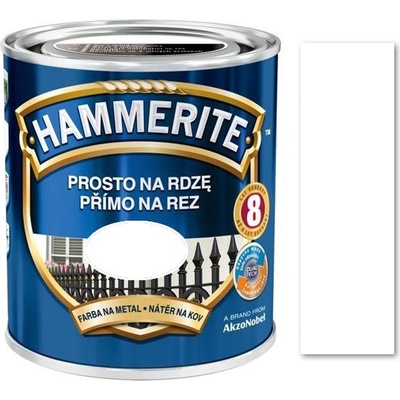 Akzo Nobel Hammerite přímo na rez hladký 2,5L Bílý RAL9010