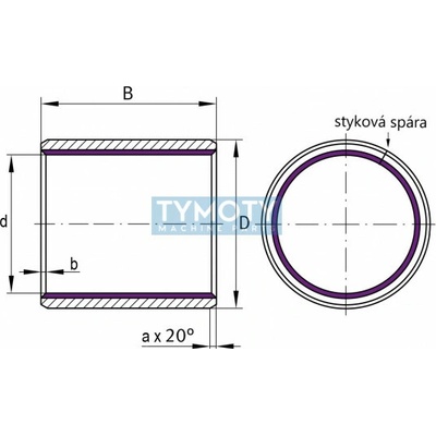 INA EGB 2425-E40-Z puzdro klzné, oceľ-PTFE