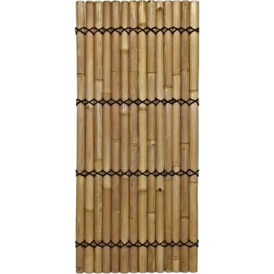 Atipicky Panel z polkruhových bambusových tyčí prírodnej farby š 90 x v 200 cm