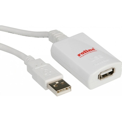 Roline 12.04.1088 USB 2.0 aktivní prodlužovací, 5m, bílý