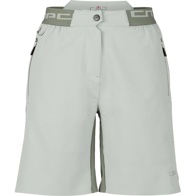 CMP Дамски шорти за колоездене CMP Women's Free Bike Stretch Bermuda + Mesh Underwear Cycling bottoms - Pistacchio - размер 34 (EU) (155-1998-0511)