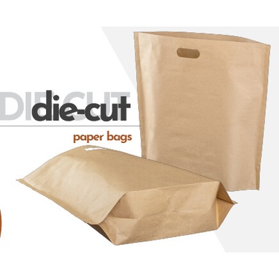 FLEXOBAL Taška papierová s prehmatom LUX, Bílá, Rozměr: 25x25x6cm