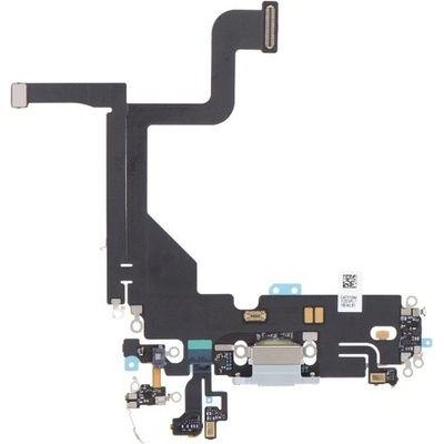 Charging Dock Connector Flex Silver for Apple iPhone 13 Pro (Genuine)